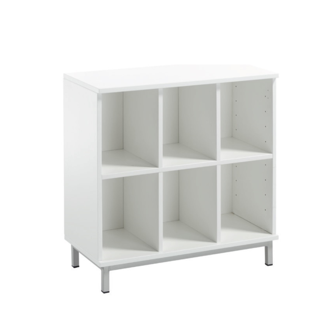 MUEBLE BAJO 6 CASILLAS WHITE