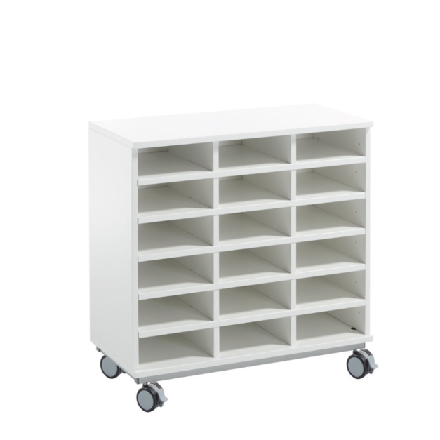 MUEBLE BAJO 18 CASILLAS WHITE