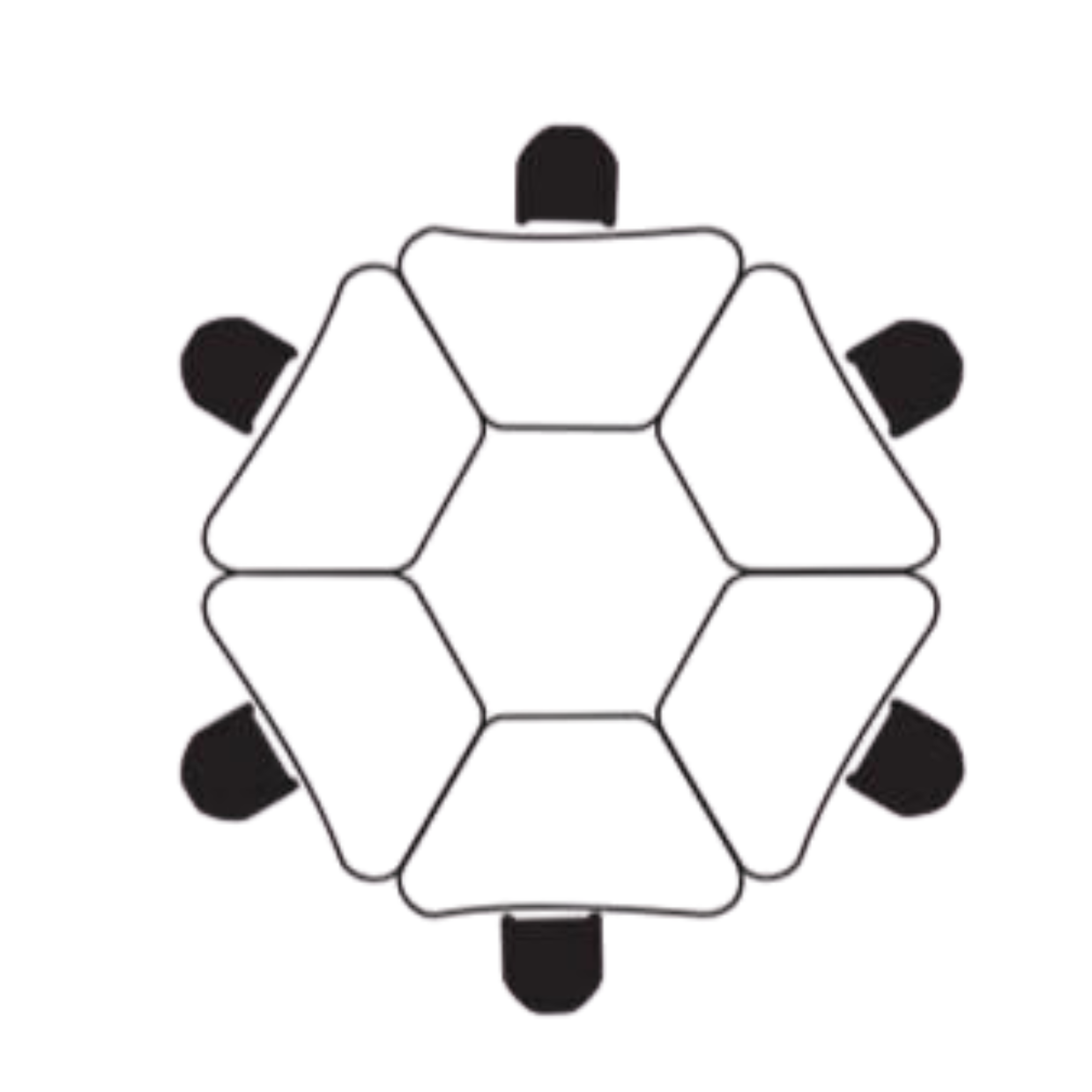 MESA MOBILE TRAPEZOIDAL - Imagen 3