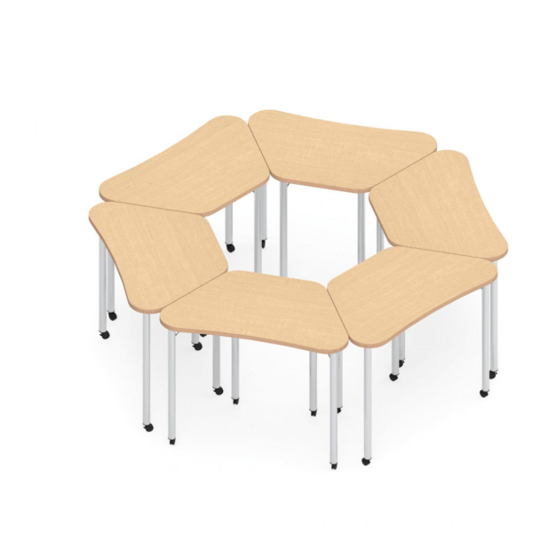 MESA MOBILE TRAPEZOIDAL - Imagen 2
