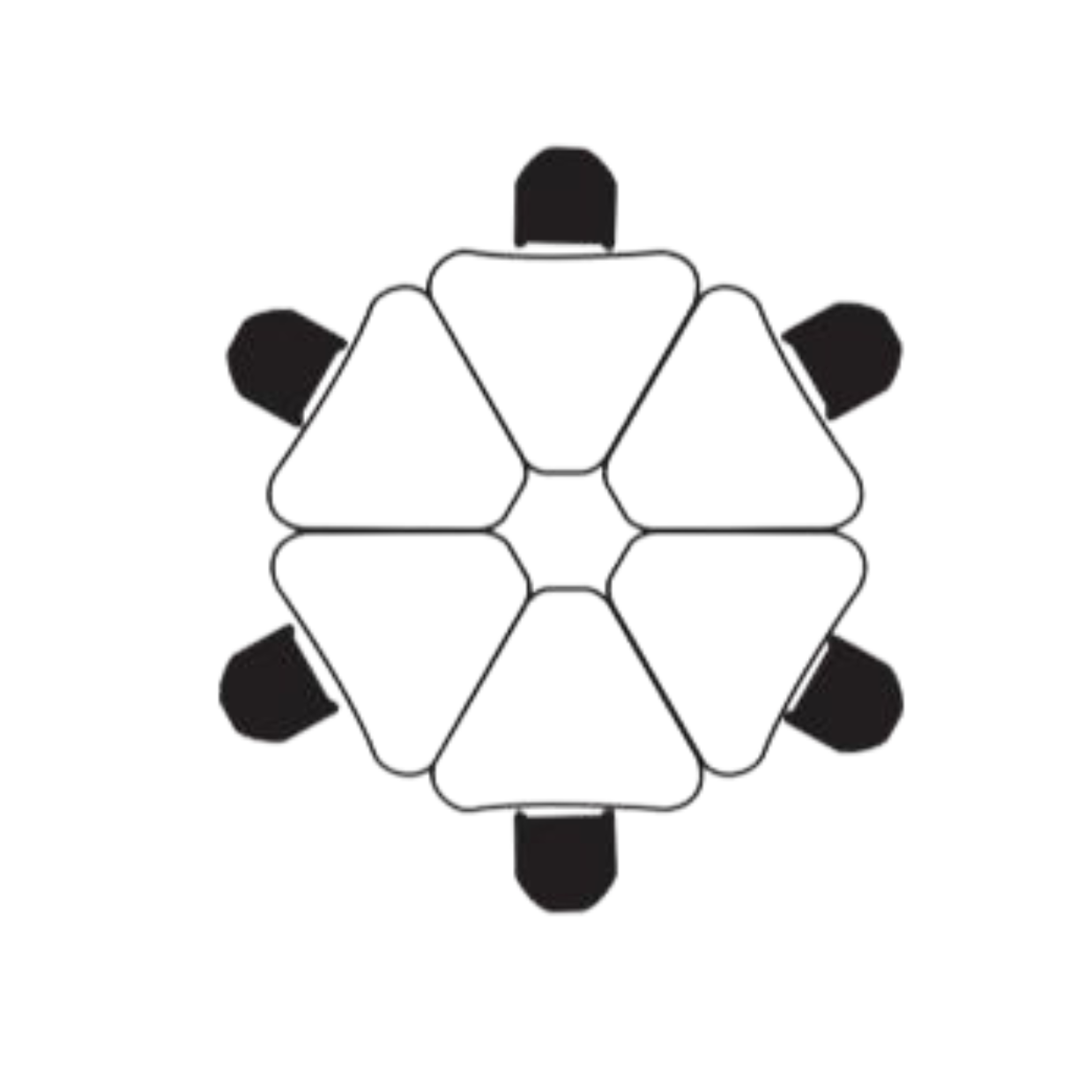 MESA MOBILE TRIANGULAR - Imagen 3
